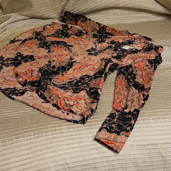 Free People Asymmetrical Dress in Red and Black - Picture 11 of 16